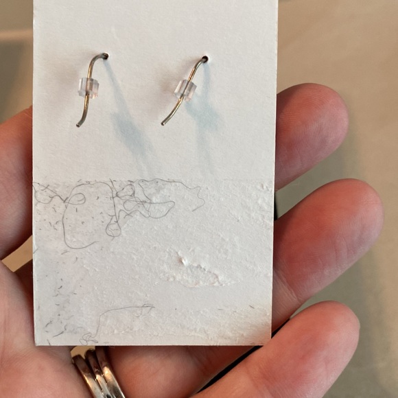 Sterling silver dangle earrings with Amethyst.  Never worn. great gift 🎁 - Picture 2 of 4